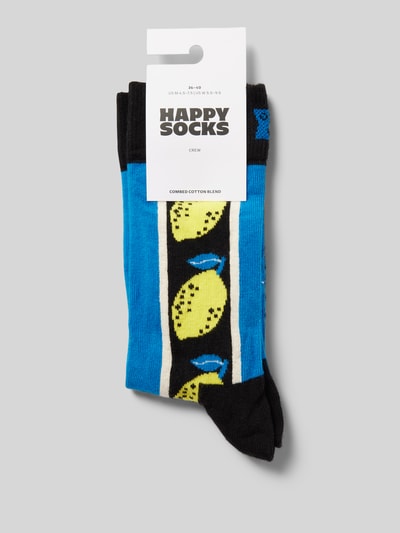 Happy Socks Socken mit Label-Print Black 3