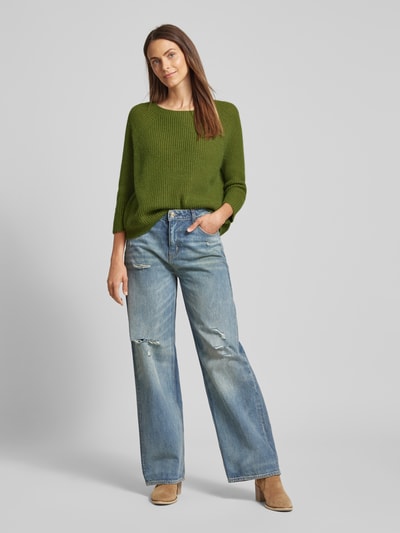 Weekend Max Mara Gebreide pullover met ronde hals, model 'XENO' Groen - 1