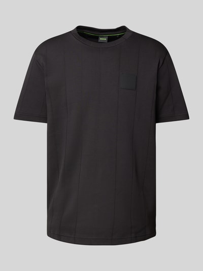 BOSS Green T-Shirt mit Label-Patch Modell 'DropNeedle' Black 2