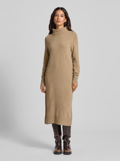 Fynch-Hatton Strickkleid mit Rollkragen Beige 4