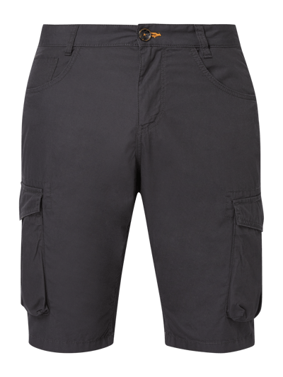 Tom Tailor Regular Slim Fit Cargobermudas aus Baumwolle  Anthrazit 2