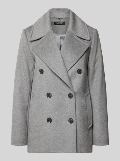 Lauren Ralph Lauren Regular fit jack van wolmix met kasjmier Middengrijs - 2