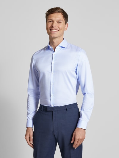 Jake*s Slim Fit Businesshemd in Premiumqualität Hellblau 4