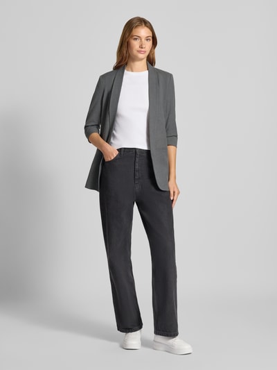 Only Żakiet długi o kroju regular fit z rękawem o dł. 3/4 model ‘ELLY’ Średnioszary melanż 1