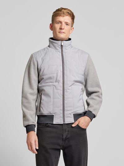 Christian Berg Men Jacke mit Stehkragen Mittelgrau 4