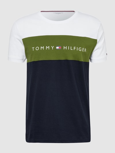 Tommy Hilfiger T Shirt Mit Label Print Grün Online Kaufen 