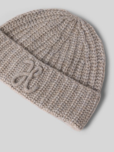 Hemisphere Gebreide muts van kasjmier met logodetail Lichtgrijs - 2