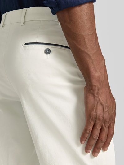 Hiltl regular fit chino met steekzakken model 'Peaker' Ecru - 3