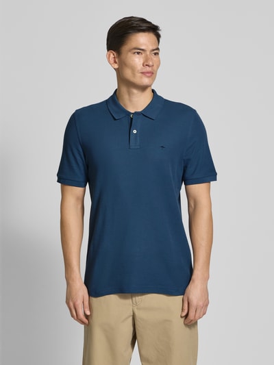 Fynch-Hatton Regular Fit Poloshirt mit Logo-Stitching Dunkelblau 4