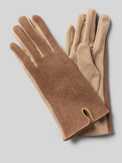 EEM Handschoenen met kort zijsplit Taupe - 1