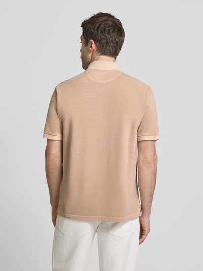 Gant Regular Fit Poloshirt von Label-Stitching Modell 'SUNFADED' Beige 5