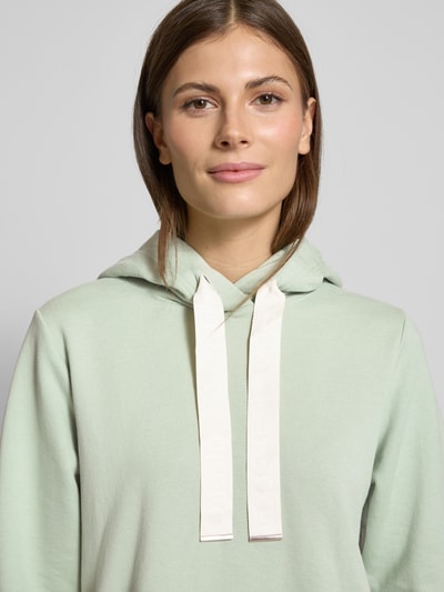 Marc O'Polo Relaxed Fit Hoodie aus reiner Baumwolle mit gepeachter Oberfläche Mint 3