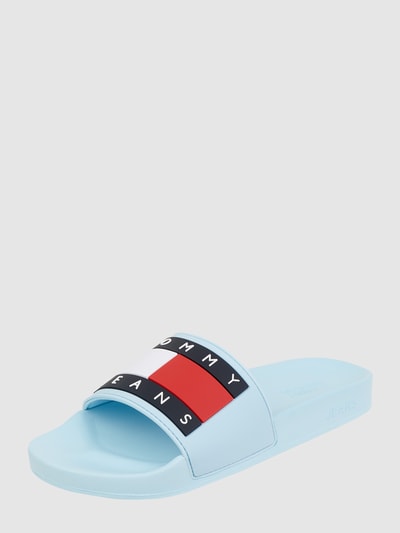 Tommy Jeans Slippers met logoprint  Lichtblauw - 1