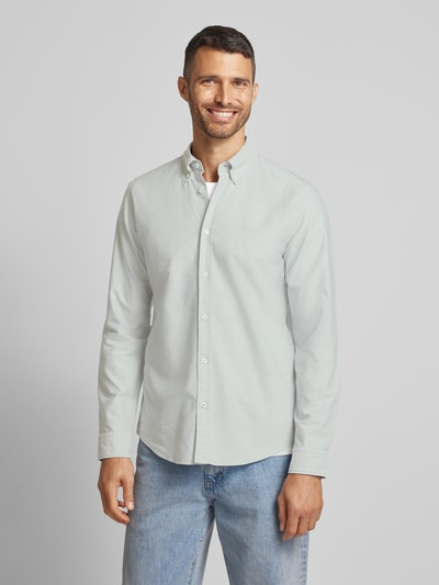 BOSS Regular Fit Freizeithemd mit Button-Down-Kragen Modell 'Roan' Mint 4