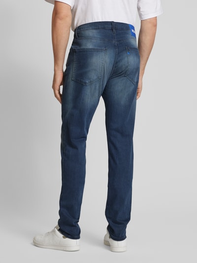 Hugo Blue Jeansy o kroju slim fit z 5 kieszeniami model ‘Zane’ Ciemnoniebieski 5