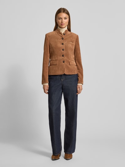 WHITE LABEL Żakiet z fakturowanym wzorem Koniakowy 1