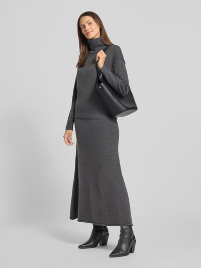 Christian Berg Woman Strickrock mit elastischem Bund Dunkelgrau 1