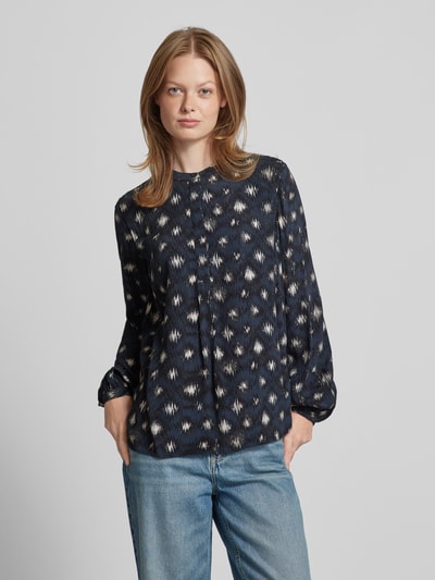 Jake*s Casual Regular fit blouse met maokraag Zwart - 4