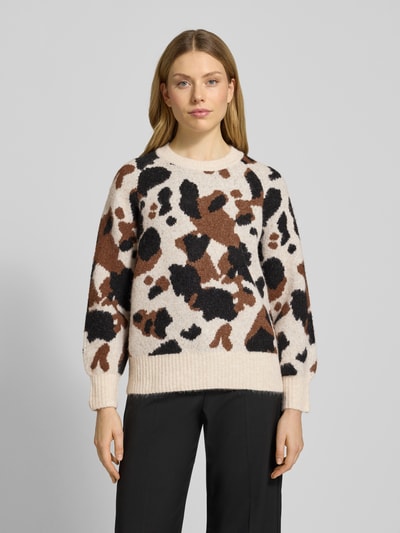 B.Young Strickpullover mit Rundhalsausschnitt Modell 'Omea' Offwhite 4