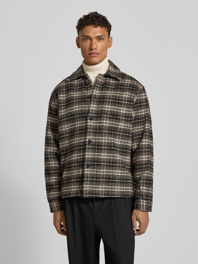 MCNEAL Regular Fit Hemdjacke mit Kentkragen Black 4