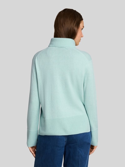 Tom Tailor Rollkragenpullover aus Kaschmir mit Seitenschlitzen Mint 5