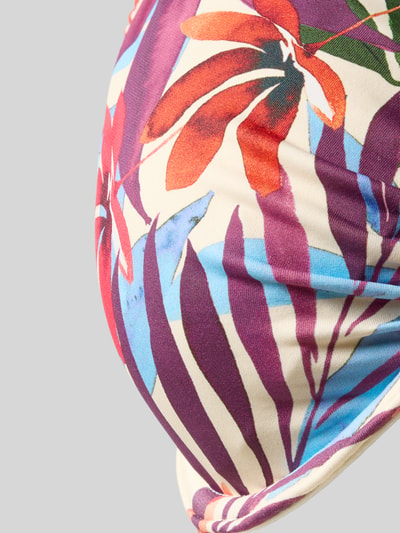 Produktfoto, PLUS SIZE Bikini-Oberteil mit Bügeln Modell 'Imani' von LASCANA, bunte florale Muster, glatte Textur, Material-Mix mit Stretch-Anteil