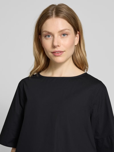 MAERZ Muenchen Regular Fit Blusenshirt mit Rundhalsausschnitt Black 3