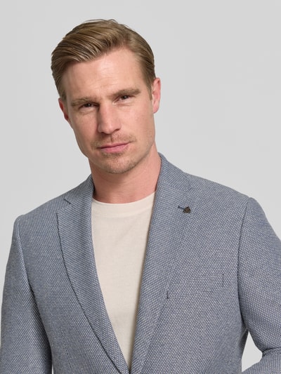ROY ROBSON Slim Fit 2-Knopf-Sakko mit Reverskragen Blau 3