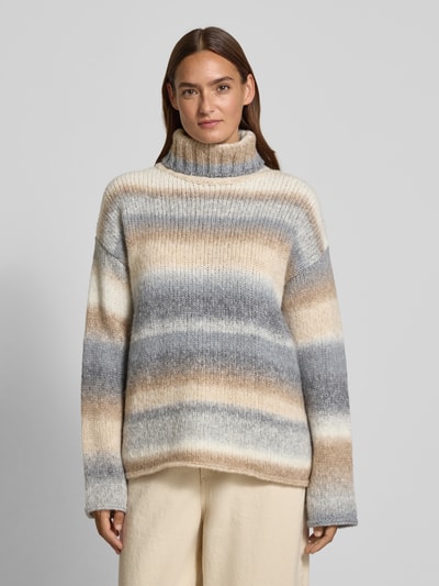 Milano Italy Golf z mieszanki wełny z dodatkiem wełny z alpaki Złamany biały 4