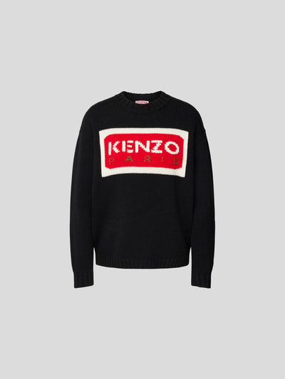 Kenzo Pullover in Strick-Optik Black 2