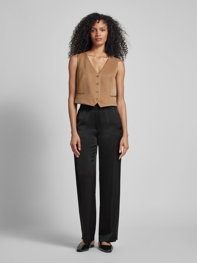 Marc Cain Stoffen broek met elastische band Zwart - 1