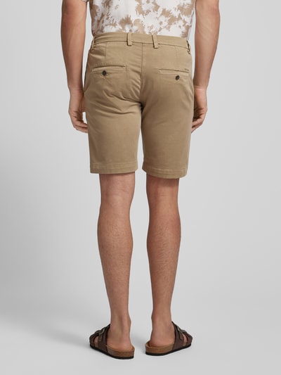 MAC Korte regular fit broek met tunnelkoord Camel - 5