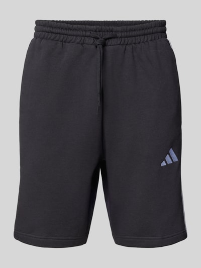 ADIDAS SPORTSWEAR Regular fit sweatshorts met labelstitching Zwart - 2