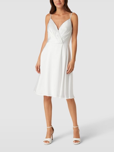 Luxuar Cocktailkleid in Wickel-Optik Offwhite 1