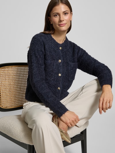 Mango Strickjacke mit Knopfleiste Marine 3