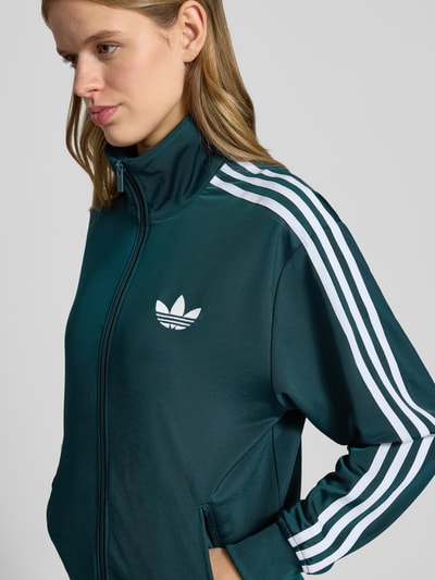adidas Originals Bluza rozpinana ze stójką Ciemnozielony 3