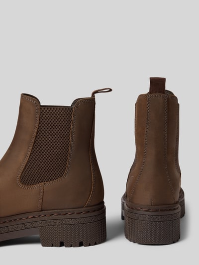 Tamaris Chelsea boots van echt runderleer Donkerbruin - 2