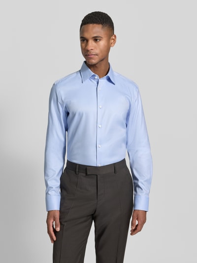 BOSS Slim Fit Businesshemd aus reiner Baumwolle Modell 'HANK' Bleu 4