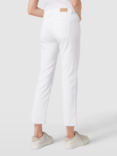 SEDUCTIVE Jeans mit ausgefransten Beinabschlüssen Modell 'CLAIRE CROPPED' Weiss 5