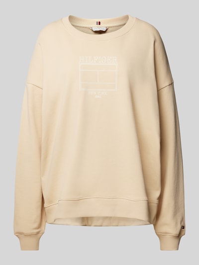 Tommy Hilfiger Oversized Sweatshirt mit Rundhalsausschnitt Sand 2