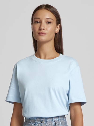 Selected Femme T-shirt met ronde hals Hemelsblauw - 3