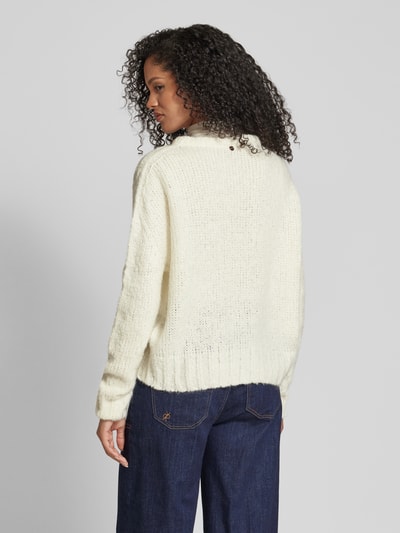 Rich & Royal Strickpullover mit Rundhalsausschnitt Offwhite 5