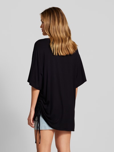 Guess Oversized T-Shirt mit Strasssteinbesatz Black 5