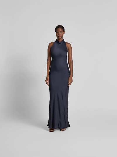 ROTATE Maxikleid mit Stehkragen Graphit 4