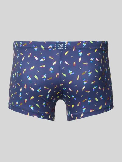 HOM Zwembroek met elastische band en tunnelkoord Marineblauw - 3