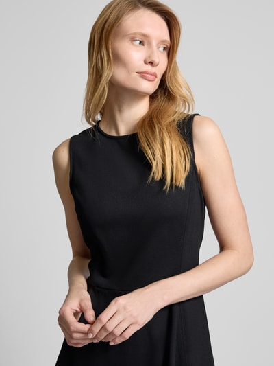 Lauren Ralph Lauren Knielanges Kleid mit Rundhalsausschnitt Modell 'CHARLEY' Black 3