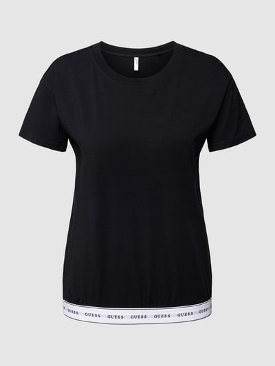 Guess T-Shirt mit Logo-Bund Modell 'CARRIE' Black 2