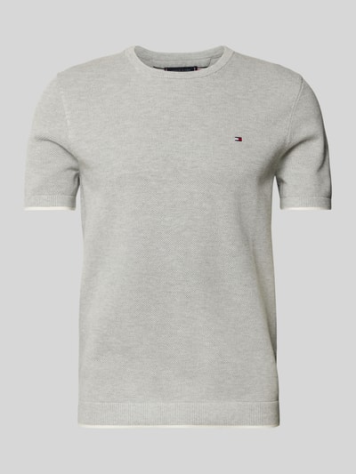 Tommy Hilfiger T-Shirt mit Label-Detail Hellgrau 2