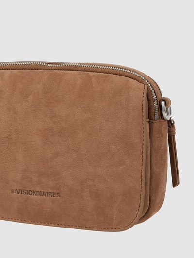 Les Visionnaires Crossbody Bag aus Veloursleder Modell 'Emily'  Mittelbraun 3