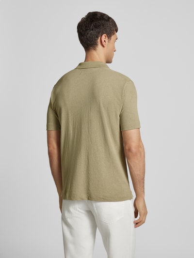 Marc O'Polo Regular Fit Poloshirt aus Baumwoll-Leinen-Mix Mint 5
